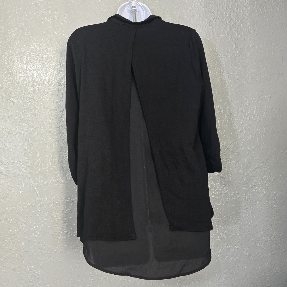 Moa‎ Moa Black Open Front Jacket